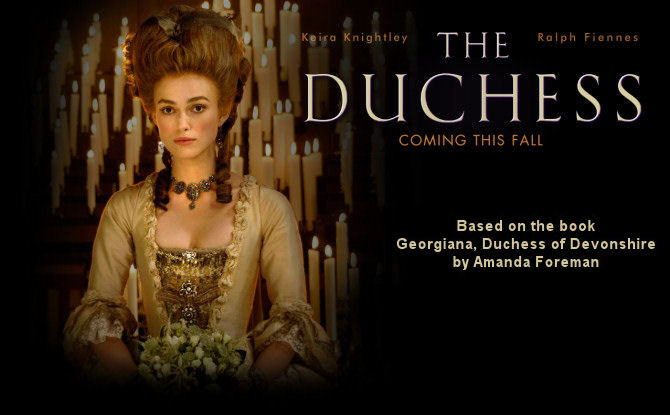 Behind the Scenes Telegraph article on the filming of The Duchess - Amanda  Foreman