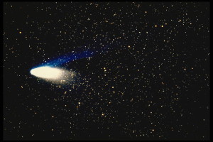 Halley’s Comet in 1997. In 1304 the Florentine artist Giotto di Bondone created a controversy when he painted the star of Bethlehem as a comet flying over the stable PHOTO: F. CARTER SMITH/SYGMA/CORBIS
